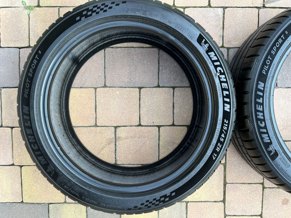 2x215/45/ZR17 Michelin Pilot Sport 5 Jak NOWE 2022 rok
