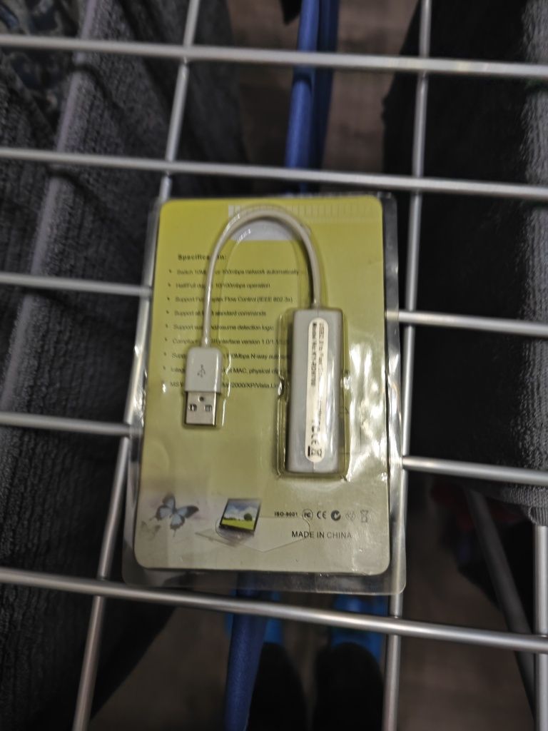 Продам мережевий ethernet адаптер із USB 2.0. Новий.