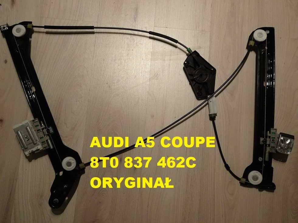 Podnośnik Szyby Audi A5 Coupe 2009- 8T0.837.462C Przód Prawy (1a22)