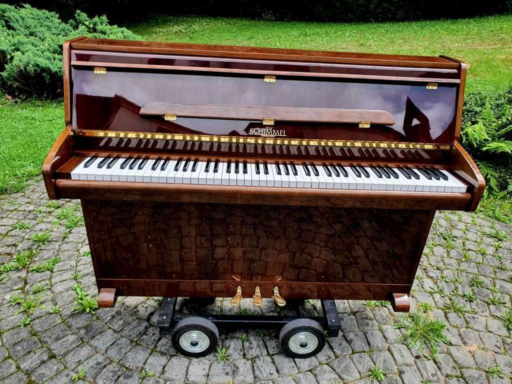 Pianino SCHIMMEL 102cm 1971r RENNER brązowy połysk