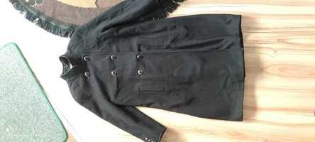 Elegancki czarny płaszcz Mackintosh