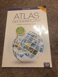 Atlas geograficzny w bardzo dobrym stanie