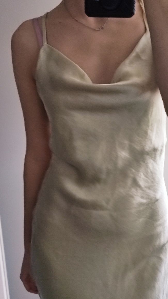 Sukienka asos M maxi wiązana z tyłu elegancka na studniówkę na wesele