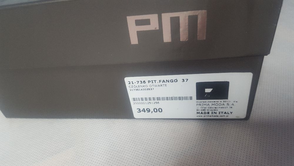 Czółenka otwarte - szpilki Prima Moda
