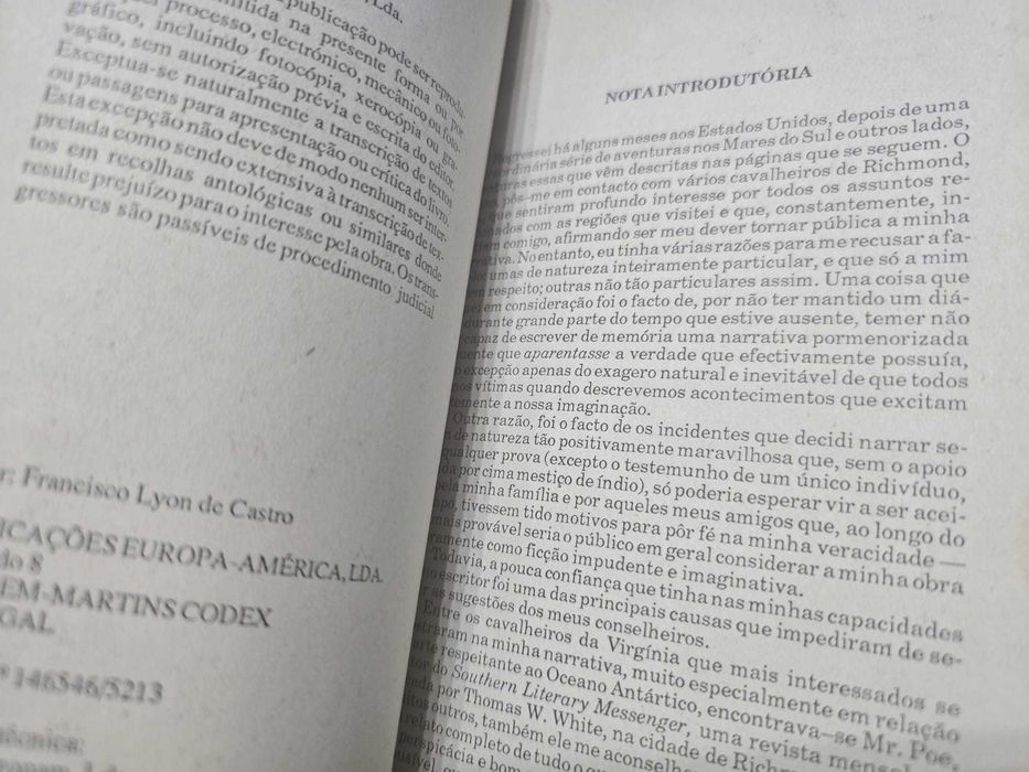 Narrativa de A. Gordon Pym - Edgar Allan Poe