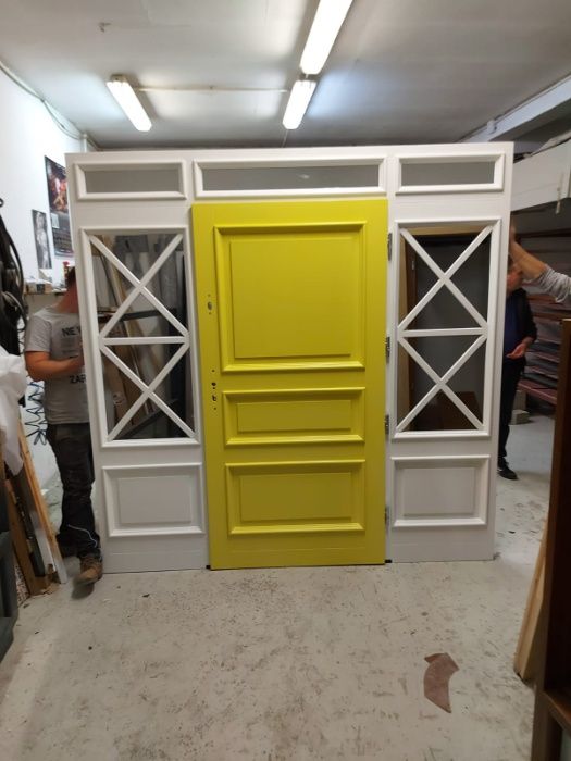 ++ Drzwi Wejściowe Zewnętrzne Drewniane CZYSTE POWIETRZE + GRATIS ++