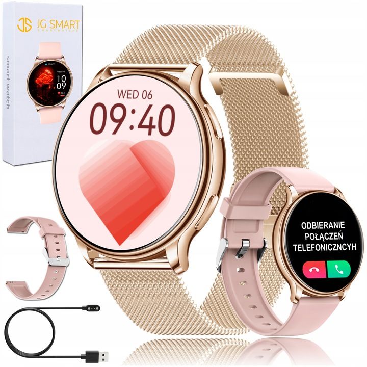 Smartwatch Damski Dla Kobiety Rozmowy Powiadomienia Sport Puls Menu Pl