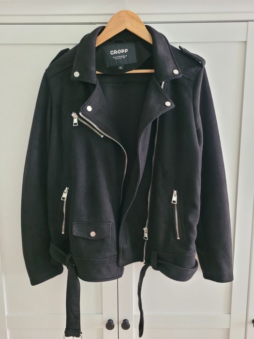 Kurtka ramoneska zamsz Cropp XL