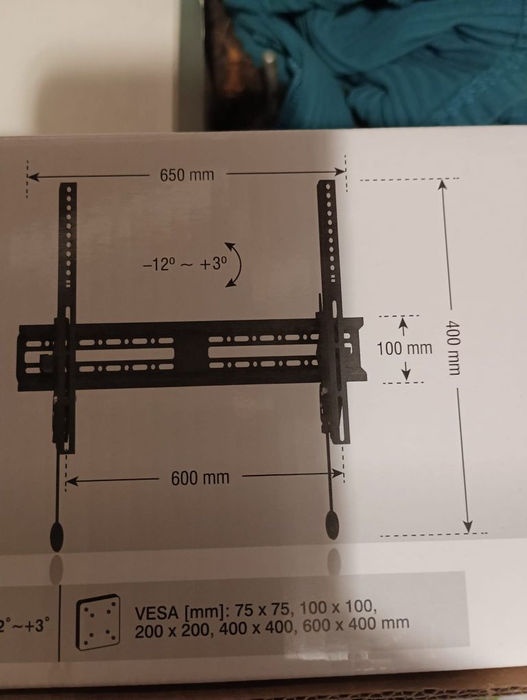 Wieszak na telewizor, monitor.