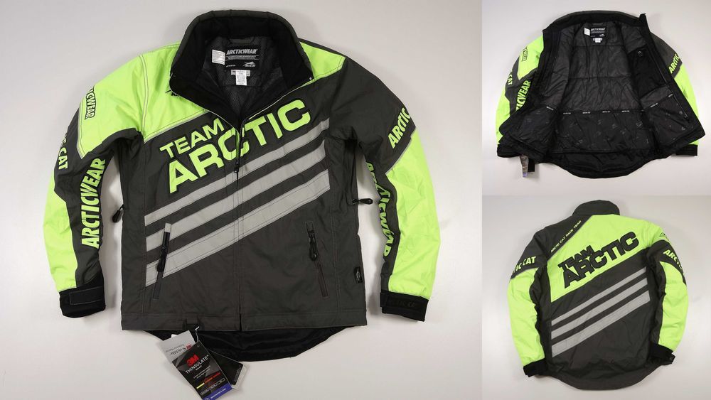 Arctic Cat Snowmobile Team Arctic Pro Flex Jacket Lime Kurtka Męska M