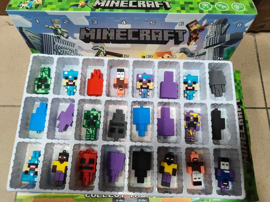 Kalendarz adwentowy 24 figurki Minecraft dla dzieci