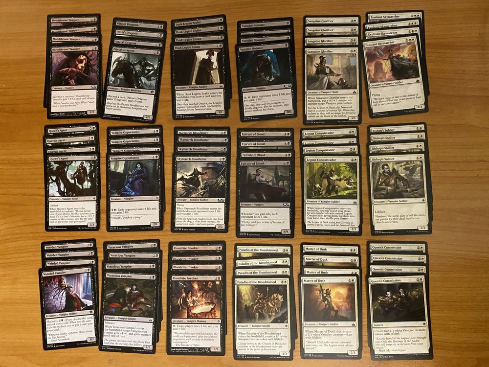 Kolekcja 42 playsetów vampire Magic the gathering