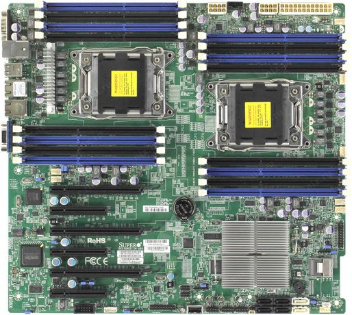 Supermicro X9DRI-F + 2 Xeon E5-2696v2 (48 ядер) + DDR3 448Гб