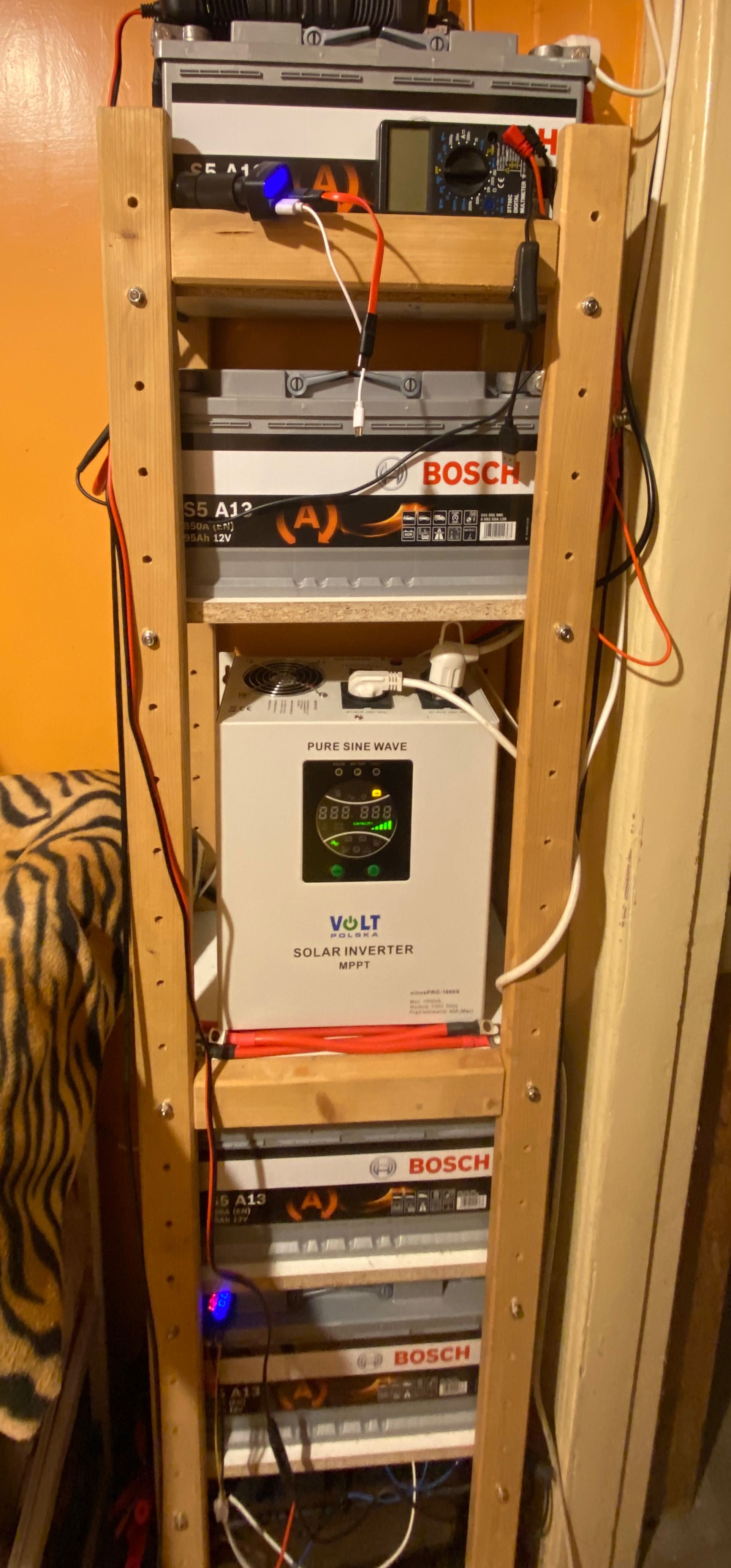 Інвертор 12/220В VOLT Sinus PRO 1000S 12V з сонячним MPPT контролером