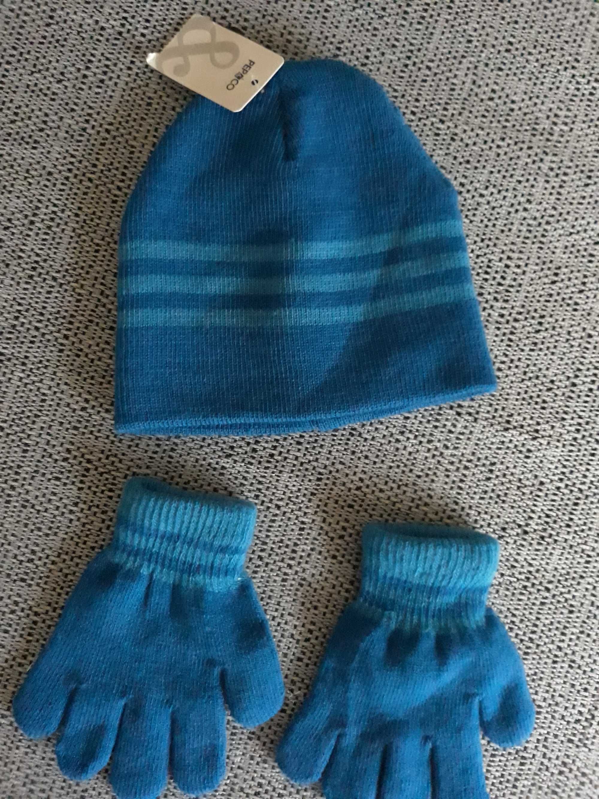 Комплект -шапочка и перчатки на мальчика