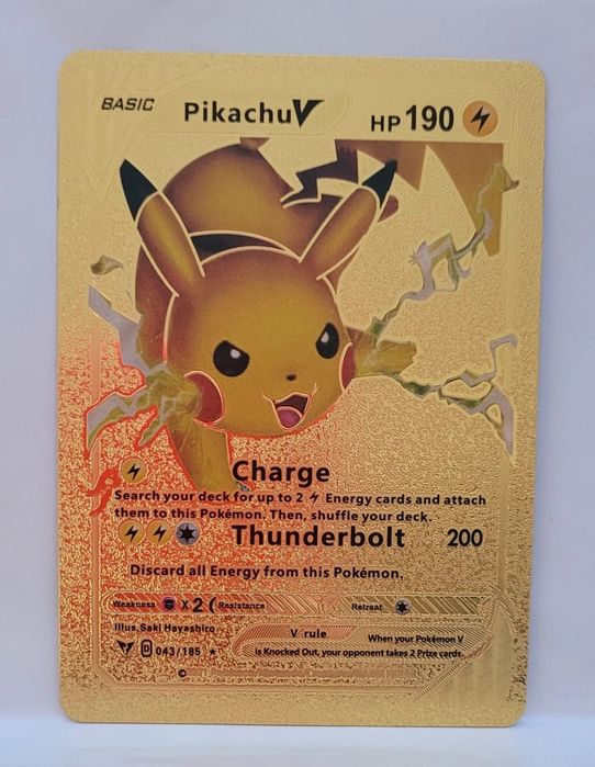 Cartão Pokemon Pikachu V