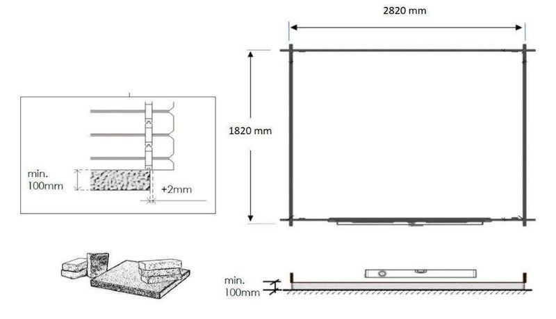 Domek ogrodowy altanka 3x2 m 28mm 6m2 DOM420