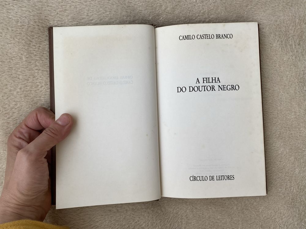 Livro A Filha do Doutor Negro de Camilo Castelo Branco