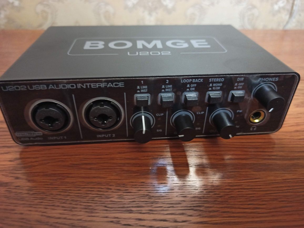 MD22 звукова карта U202 Bomge UX-22 Teyun Q-12 usb аудіо інтерфейс