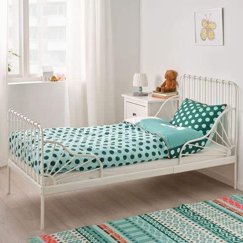 Cama criança IKEA extensivel com estrado e colchao