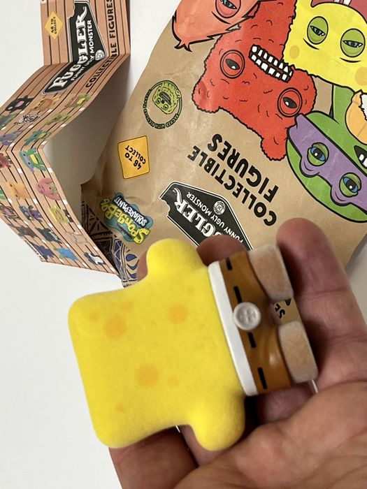 Рідкісний Fuggler SpongeBob Золотий Губка Боб Фуглер пухнастий Фаглер