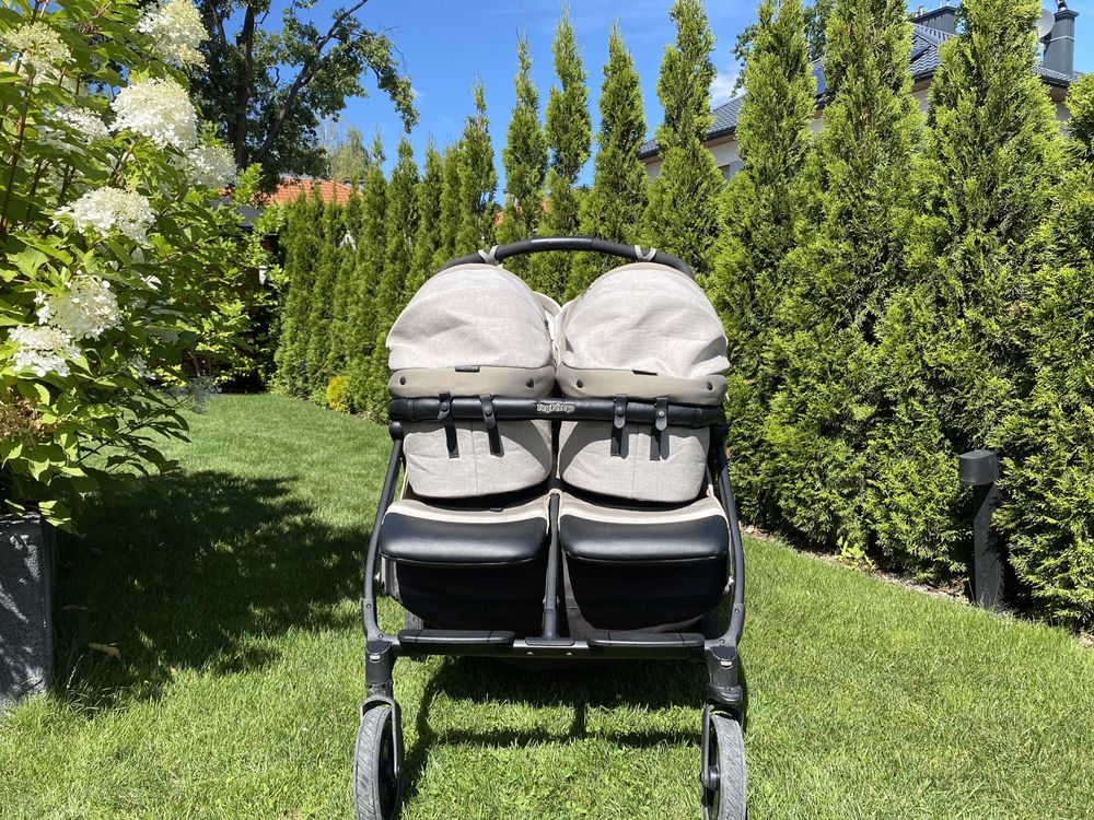Wózek bliźniaczy, wózek dla bliźniąt Peg-Perego 2 w 1