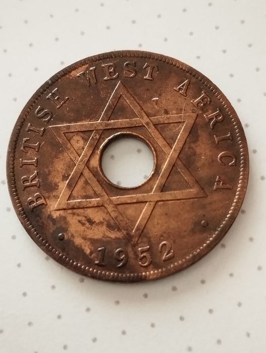 Moeda de 1 Penny 1952 British West Africa