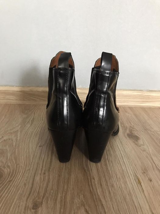 H&M Premium Genuine Leather botki damskie skóra 40