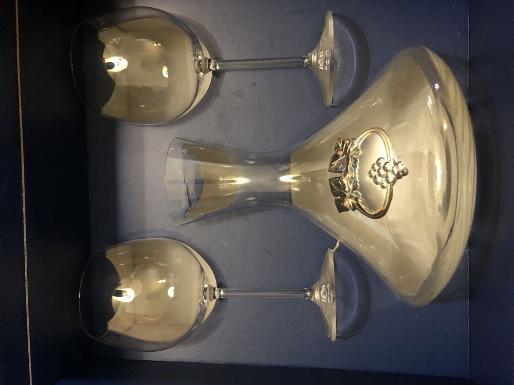 Conjunto Decanter e Copos-Cristal Bohemia