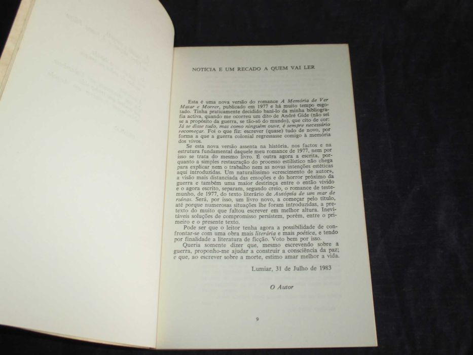 Livro Autópsia de um Mar de Ruínas João de Melo