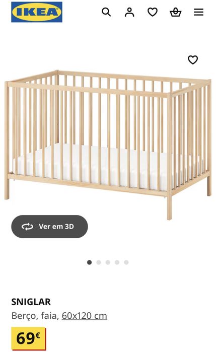 Berço ikea Madeira