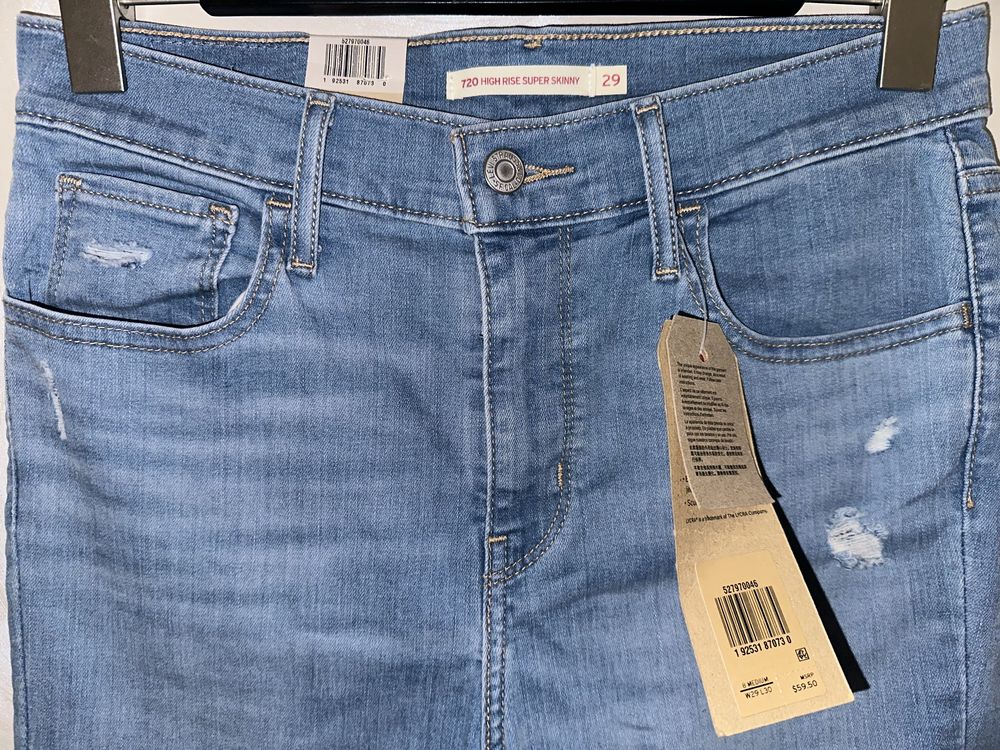 Оригінальні скіні джинси Levi’s 720High-Rise Super-Skinny Jeans W29L30