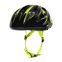 Kask Dzieciecy Force LARK, czarno-fluo  rozm.S