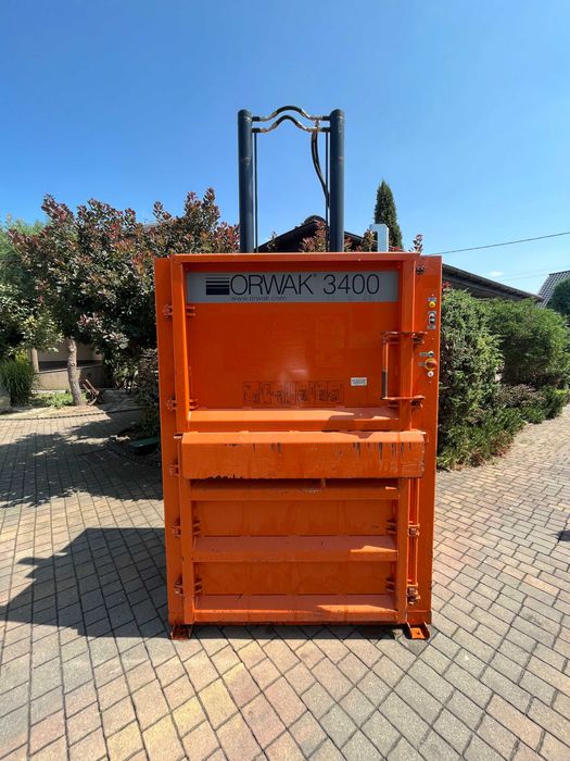 Belownica prasa do makulatury folii odzieży kartonu Orwak 3400