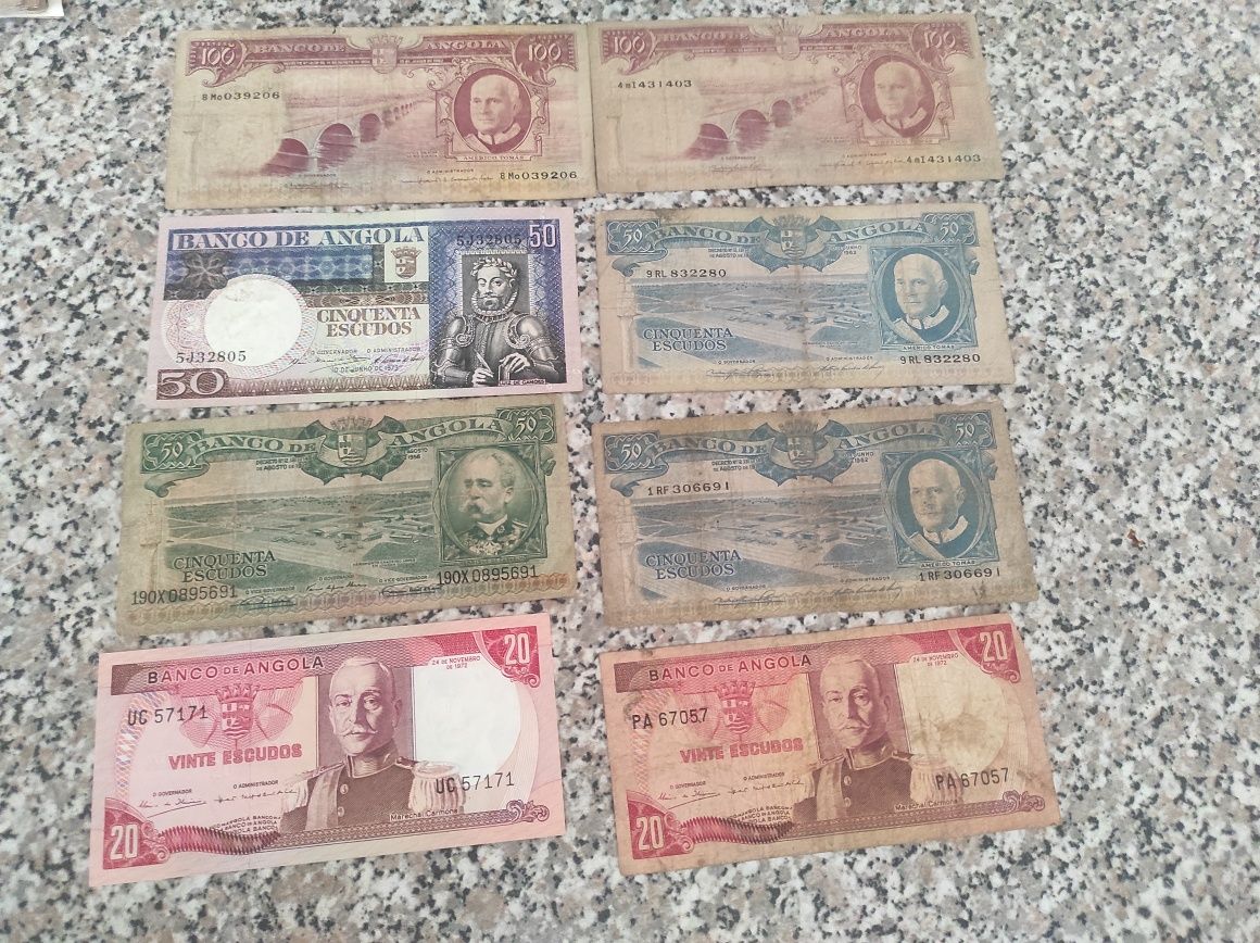 Vendo notas de África