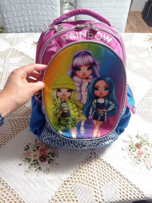 Plecak dla dziewczynki+ piórnik - zestaw Raimbow High