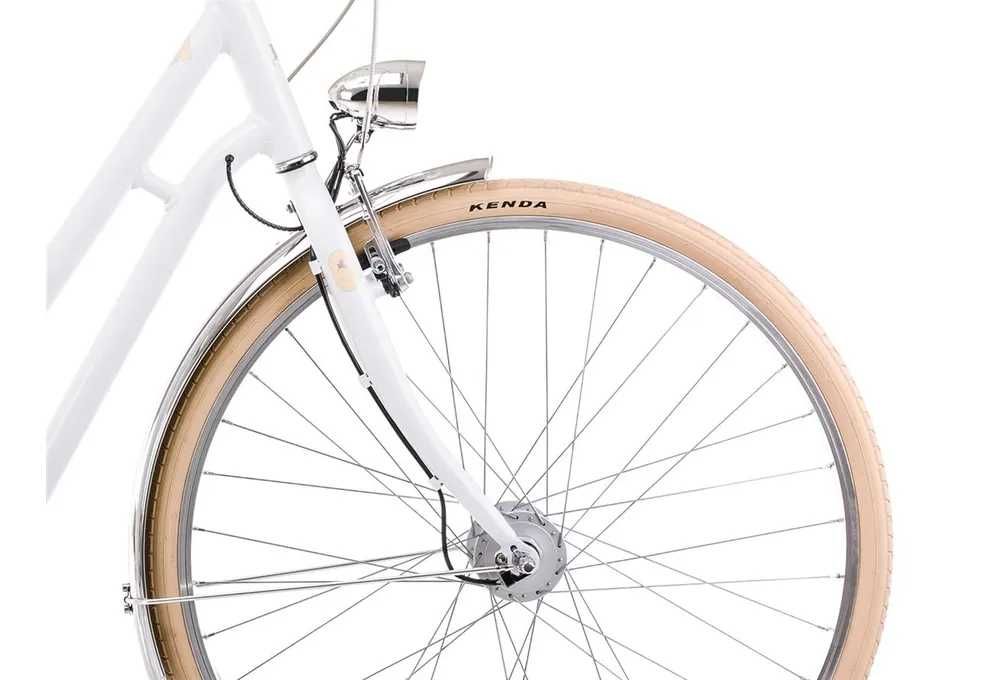 Stylowy alu rower miejski Romet Luiza Classic 26 biały Shimano Nexus