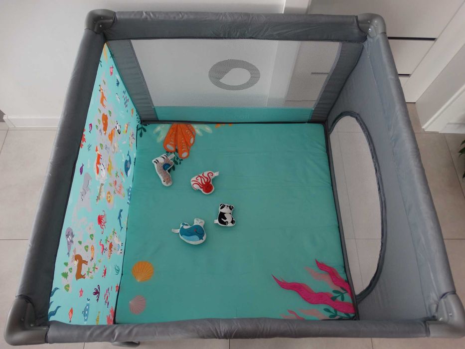 LIONELO MILLE Łóżeczko 2 w 1 Turystyczne i Kojec dziecięcy 100x100cm