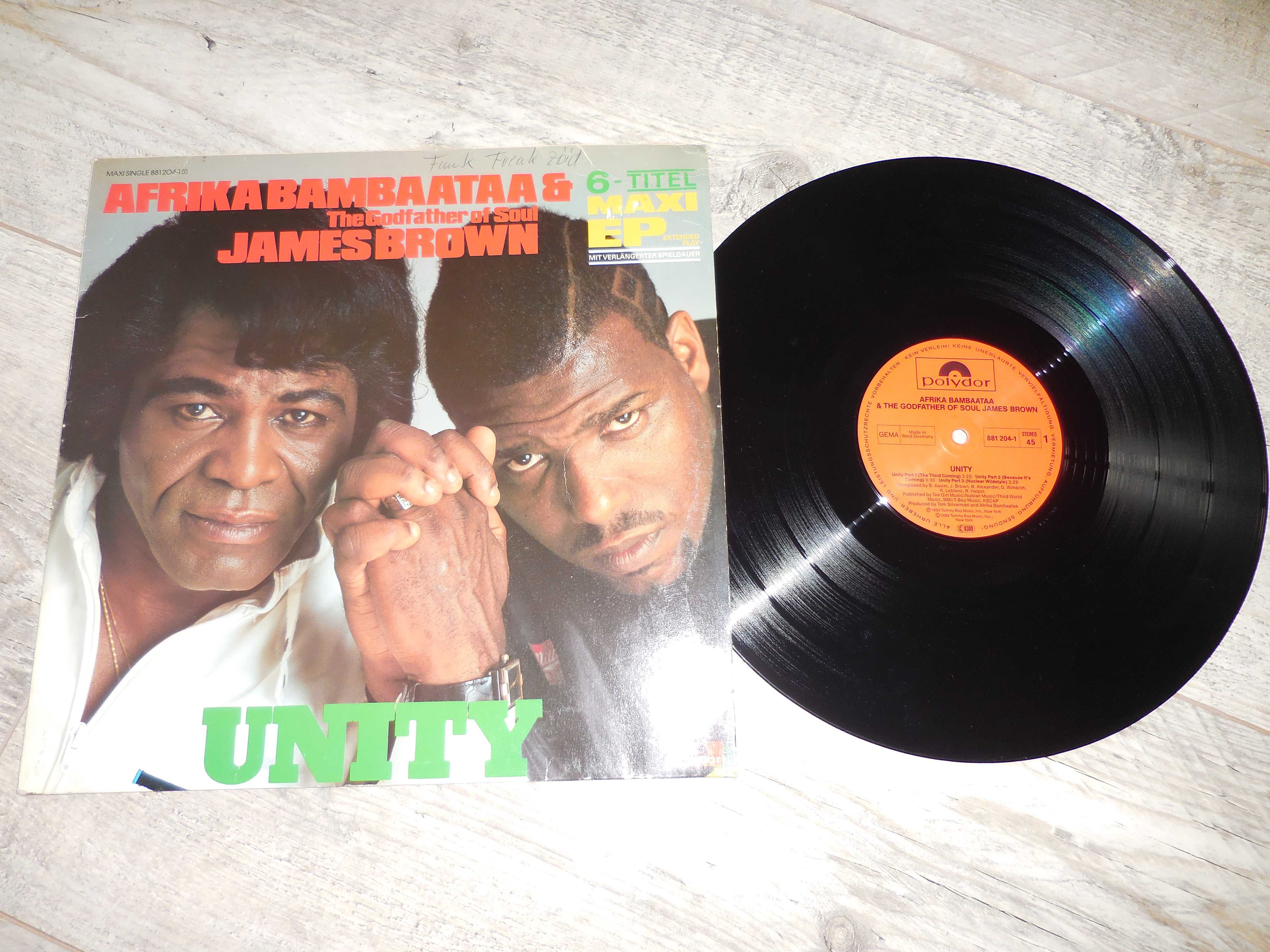 AFRIKA BAMBAATAA & James Brown 'Unity' - MAXI -