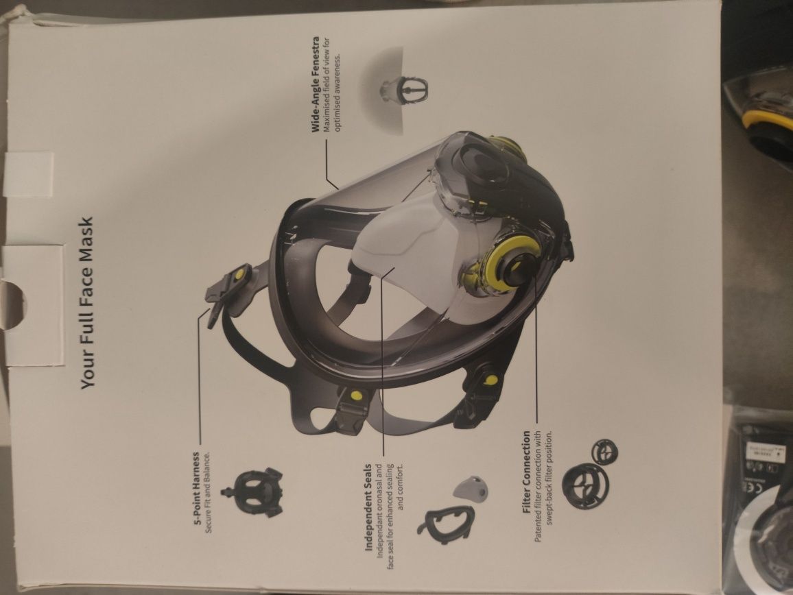 Maska gazowa oddechowa solidwork nowa