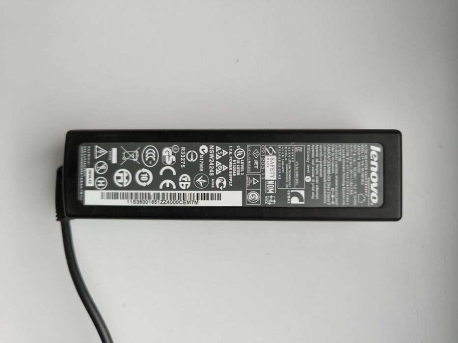Зарядний пристрій для ноутбука Lenovo, 20V, 3,25A