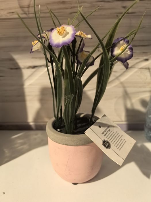 Sztuczny kwiatek w doniczce  - 20cm