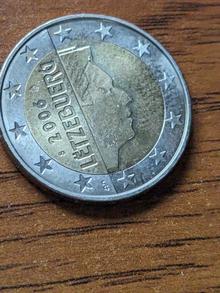 Редкие 2 евро +5 центов  Люксембург