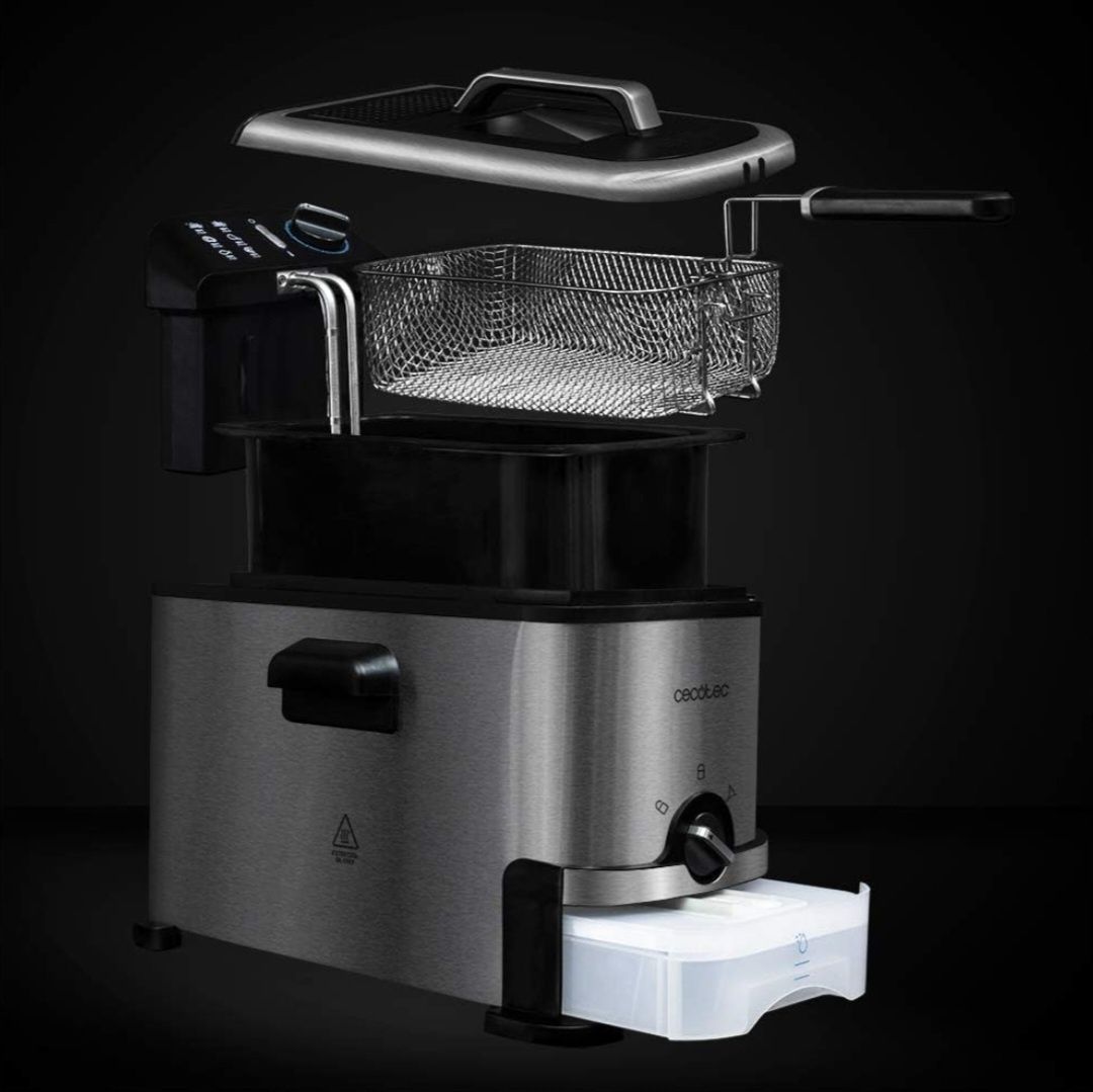 Frytkownica Cecotec CleanFry 3000 ProFilter, 2000W, pojemność 3 litry
