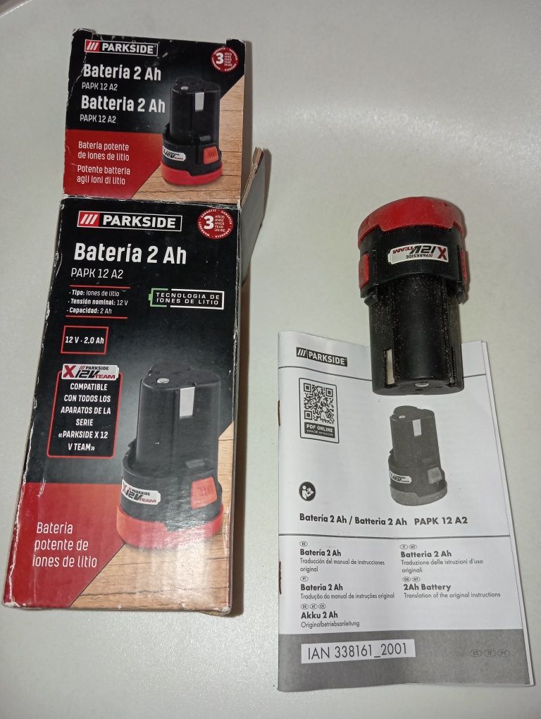 Bateria 2 Ah 12 v Parkside