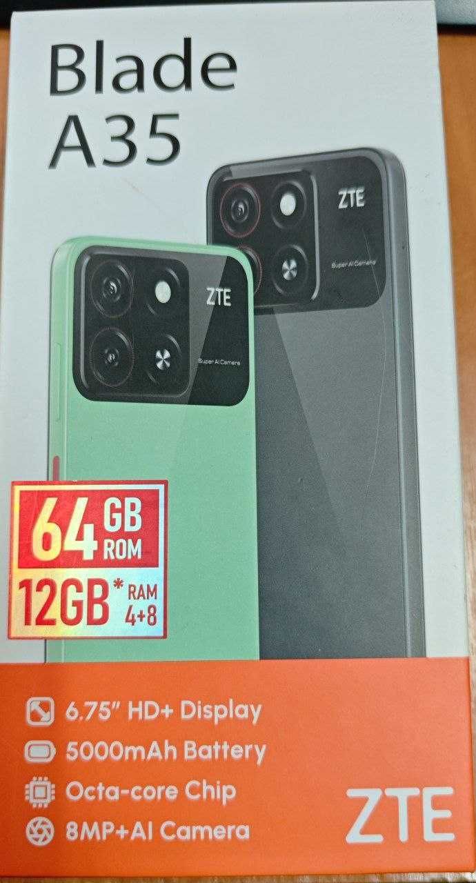 ZTE Blade A35 з гарантией + наліплене захисне скло