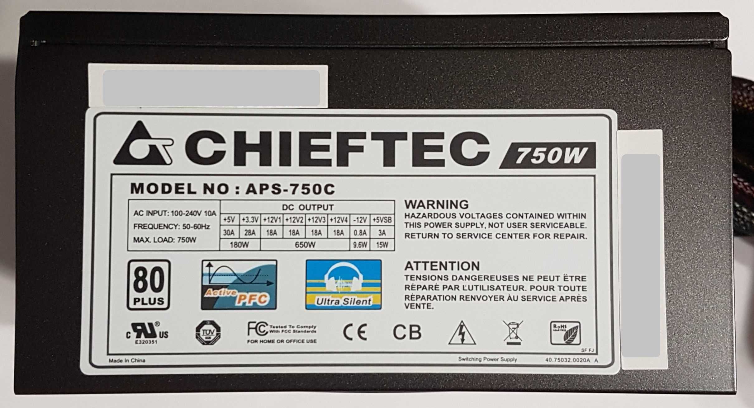 Блок питания Chieftec APS-750C