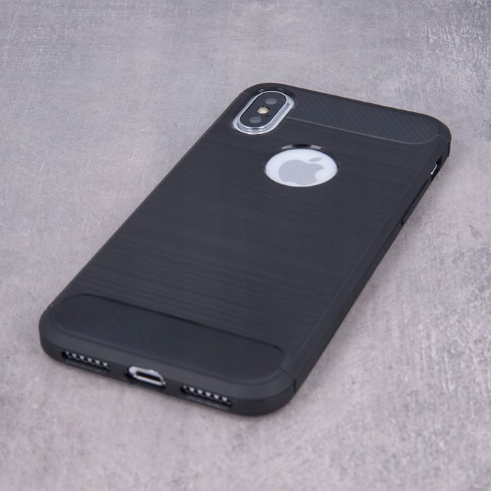 Etui Silikonowe Carbon Plecki Do Huawei Mate 10 Lite Czarne