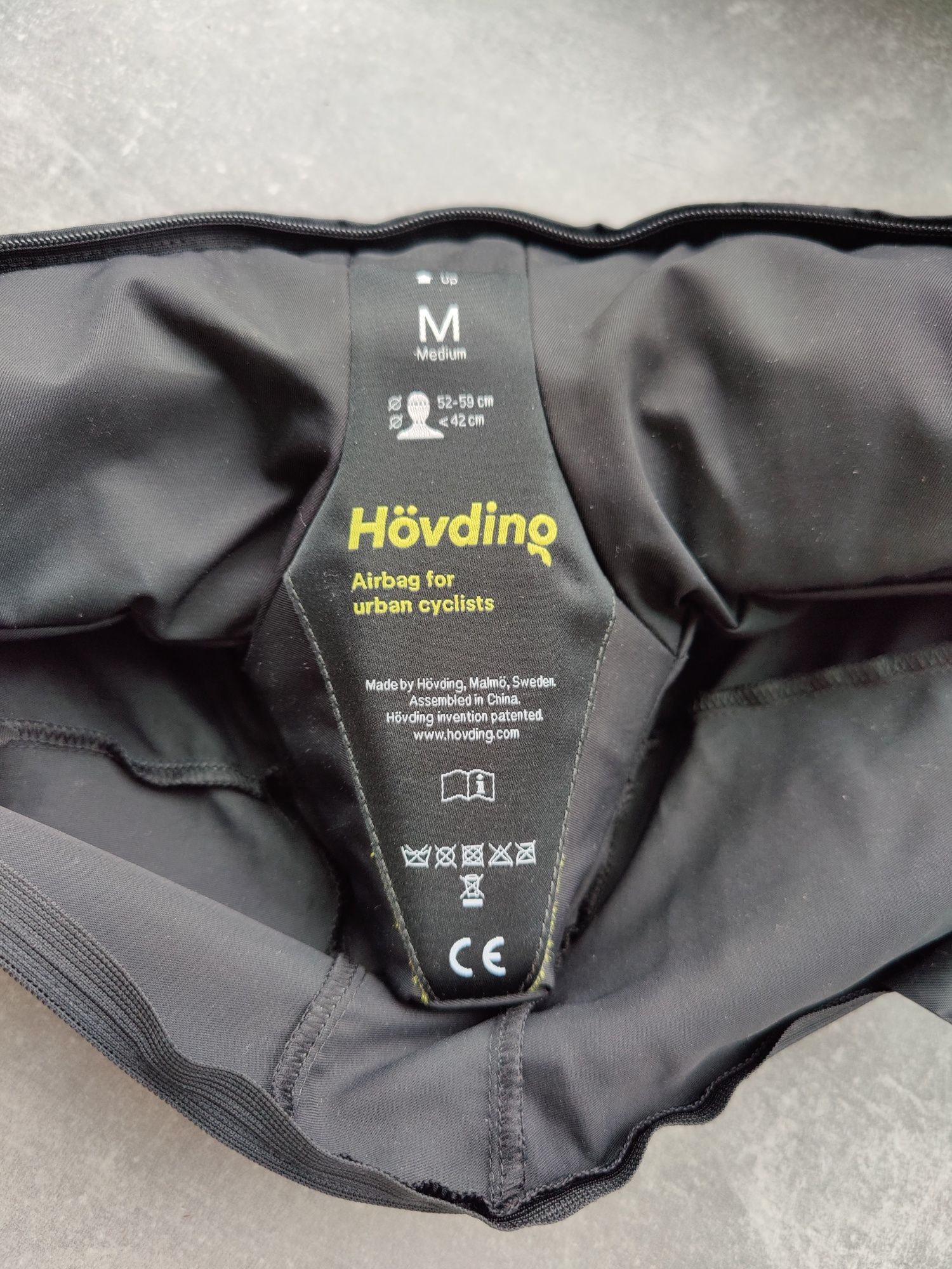 Подушка безпеки для велосипедистів hovding airbag велошолом М-52-59 см