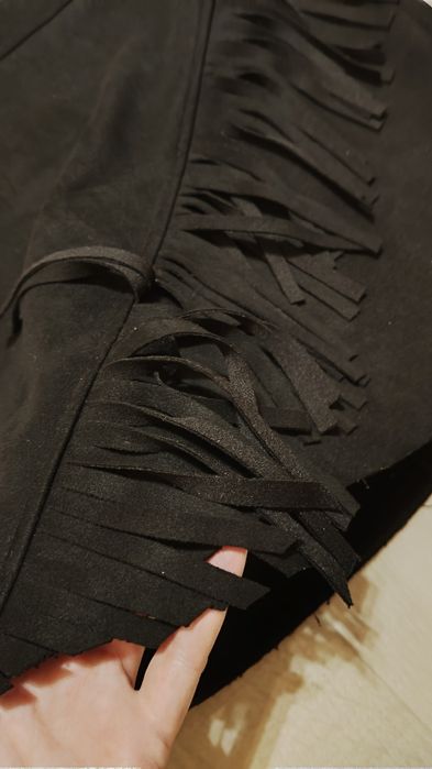 Жіноча спідниця вєльвєтова в рубчик